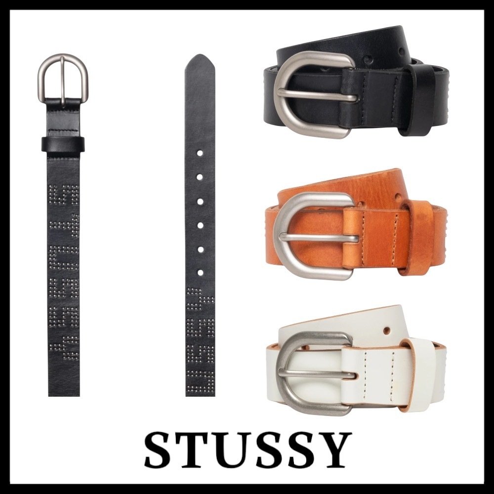 【Stussy】★ベルト ★レザー ★新作 ★ユニセックス ★関税込