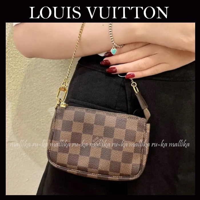 国内発☆ダミエ柄【LOUIS VUITTON】ミニポシェット