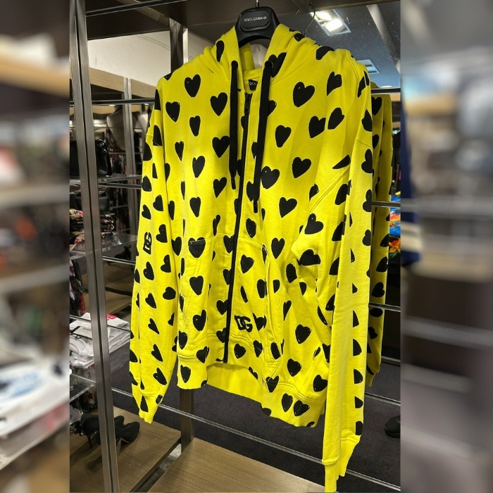 DOLCE&GABBANA ドルガバ DG ハート フーディー ジップ パーカー