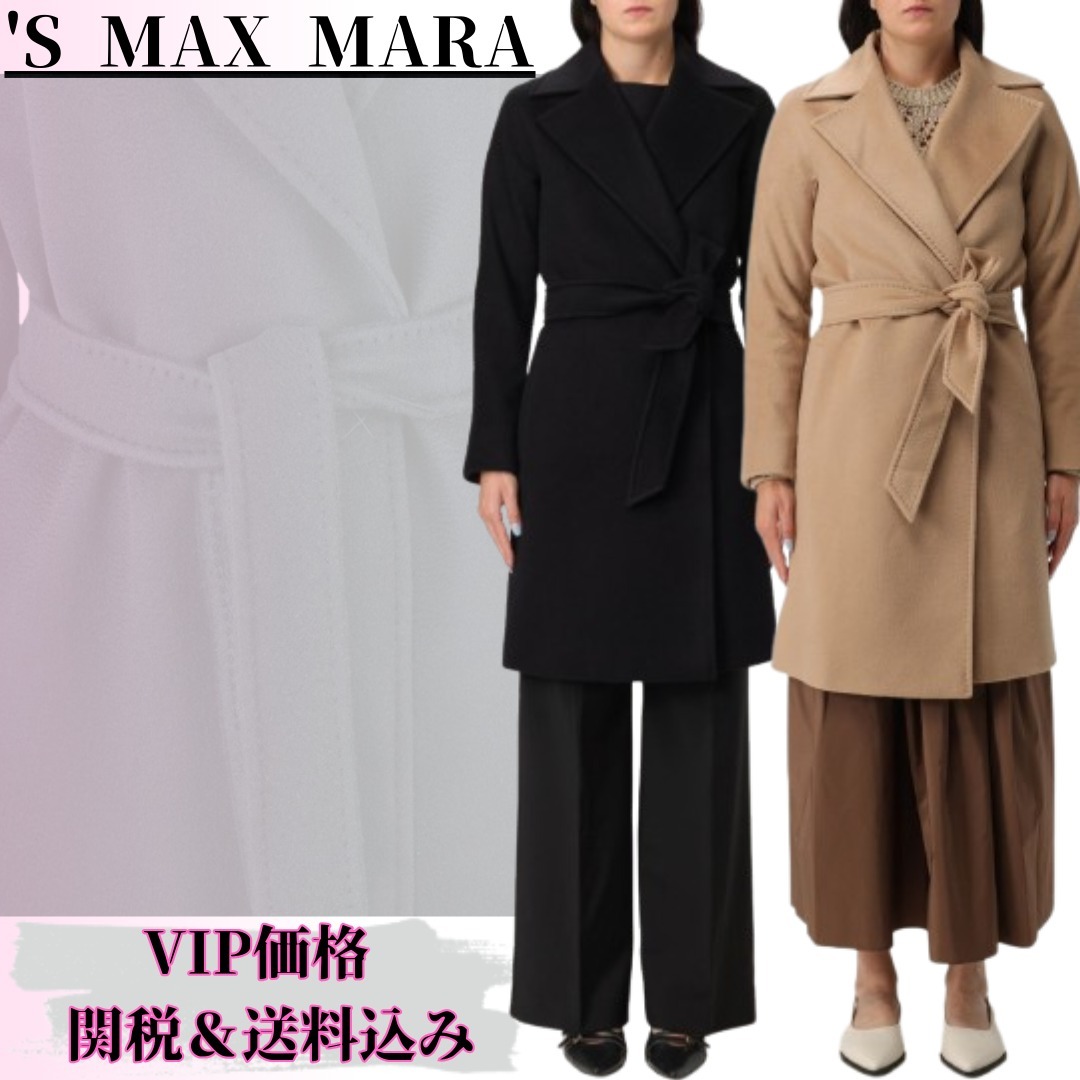 25FW◆関送込【MAX MARA STUDIO】DRAVENNA*ウール*ローブコート