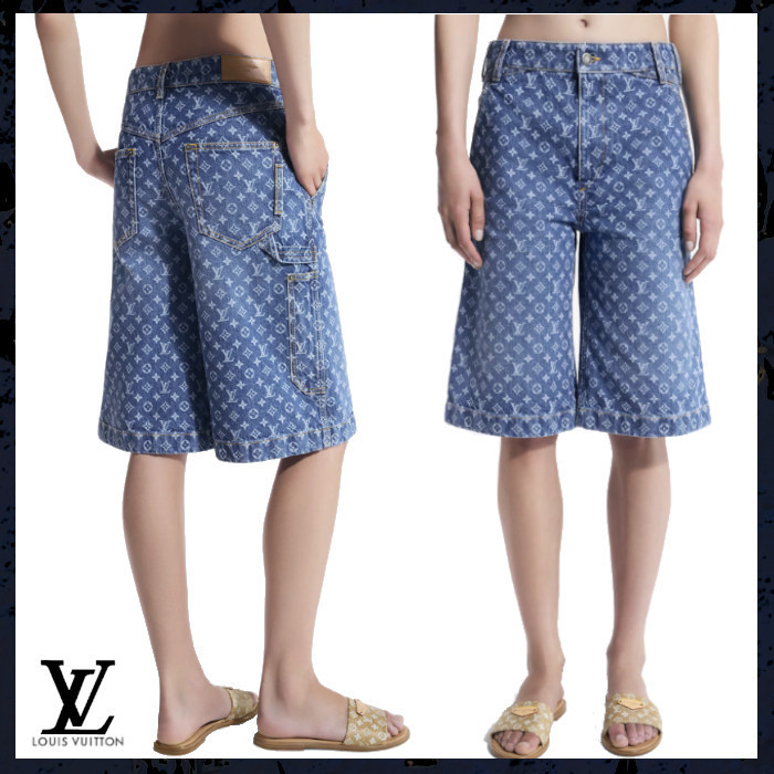 Louis Vuitton《モノグラム デニム バミューダ ショーツ》直営店