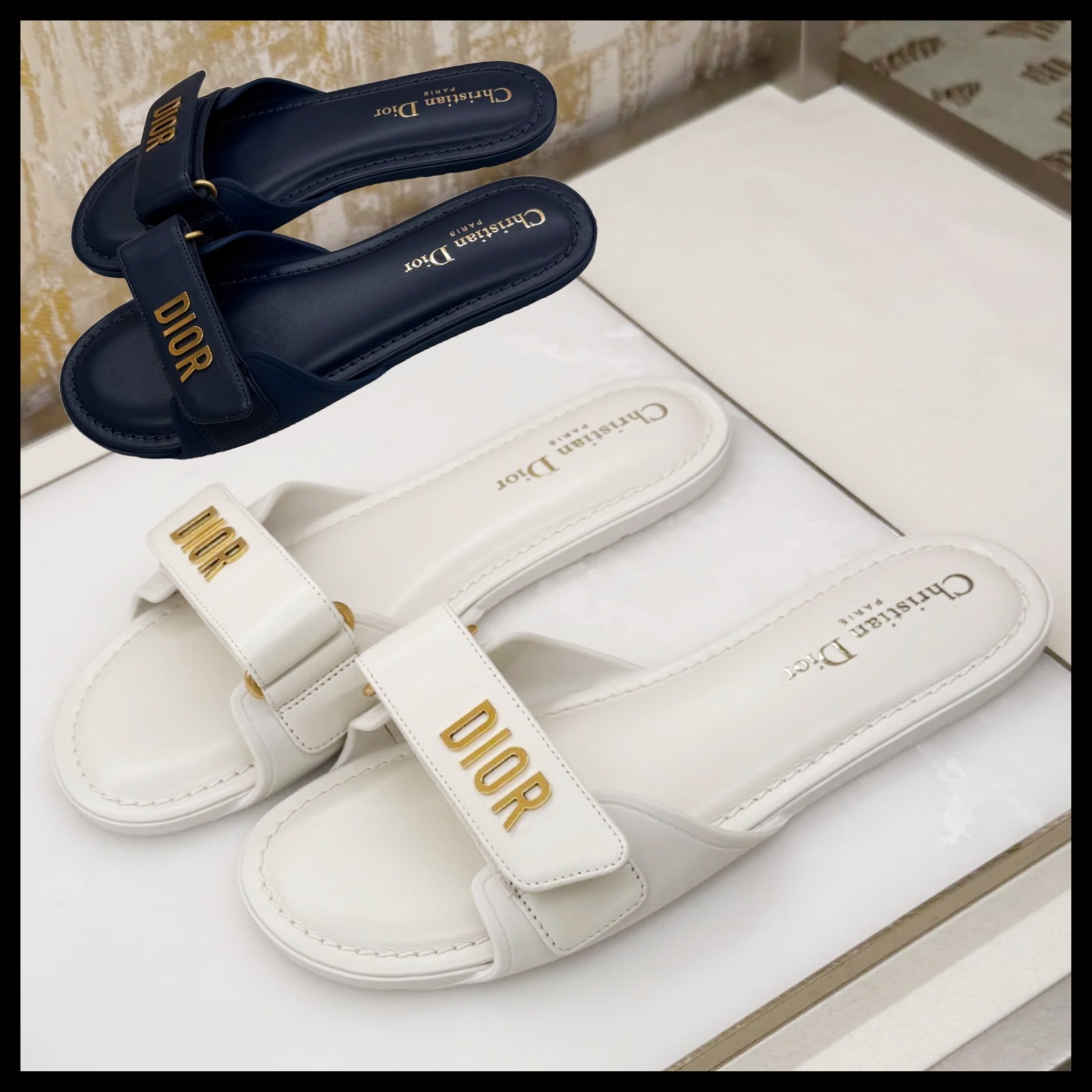 【お洒落で履きやすい♪】DIOR★Dioract Dioriviera ミュール