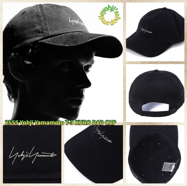 ★25SS★Yohji Yamamoto Y-3 KURO DAD CAP