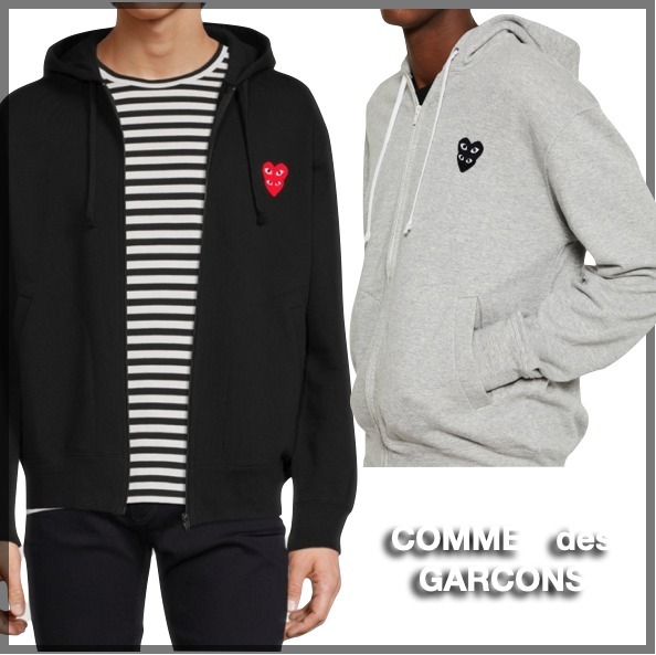 Comme Des Garcons PLAY☆ダブル ハート ロゴ フーディ