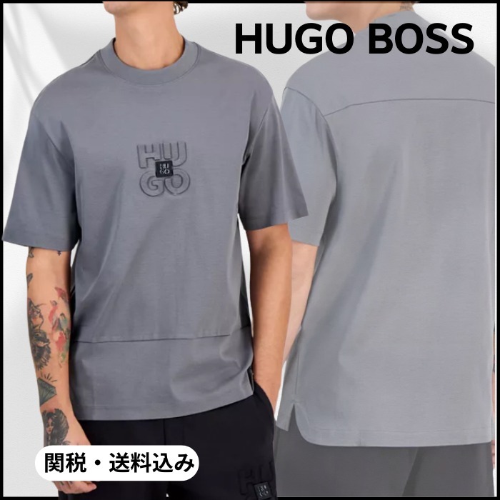 送料・関税込【HUGO BOSS】リラックスフィット ロゴ Tシャツ