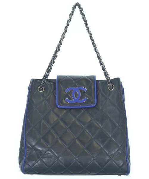 CHANEL シャネル ショルダーバッグ 紺 - 4500125E0001