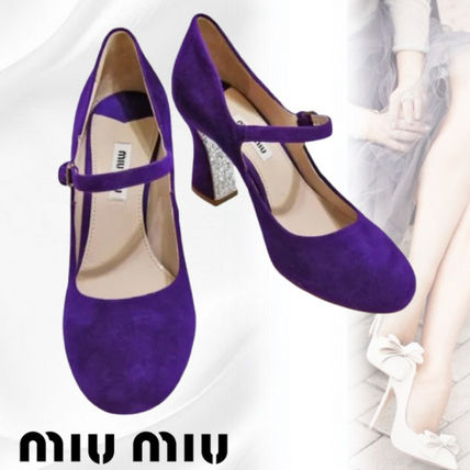 Miu Miu ミュウミュウ パンプス 紫 2138823S0051 楽天市場】ミュウミュウ miumiu（カラーパープル）（レディース