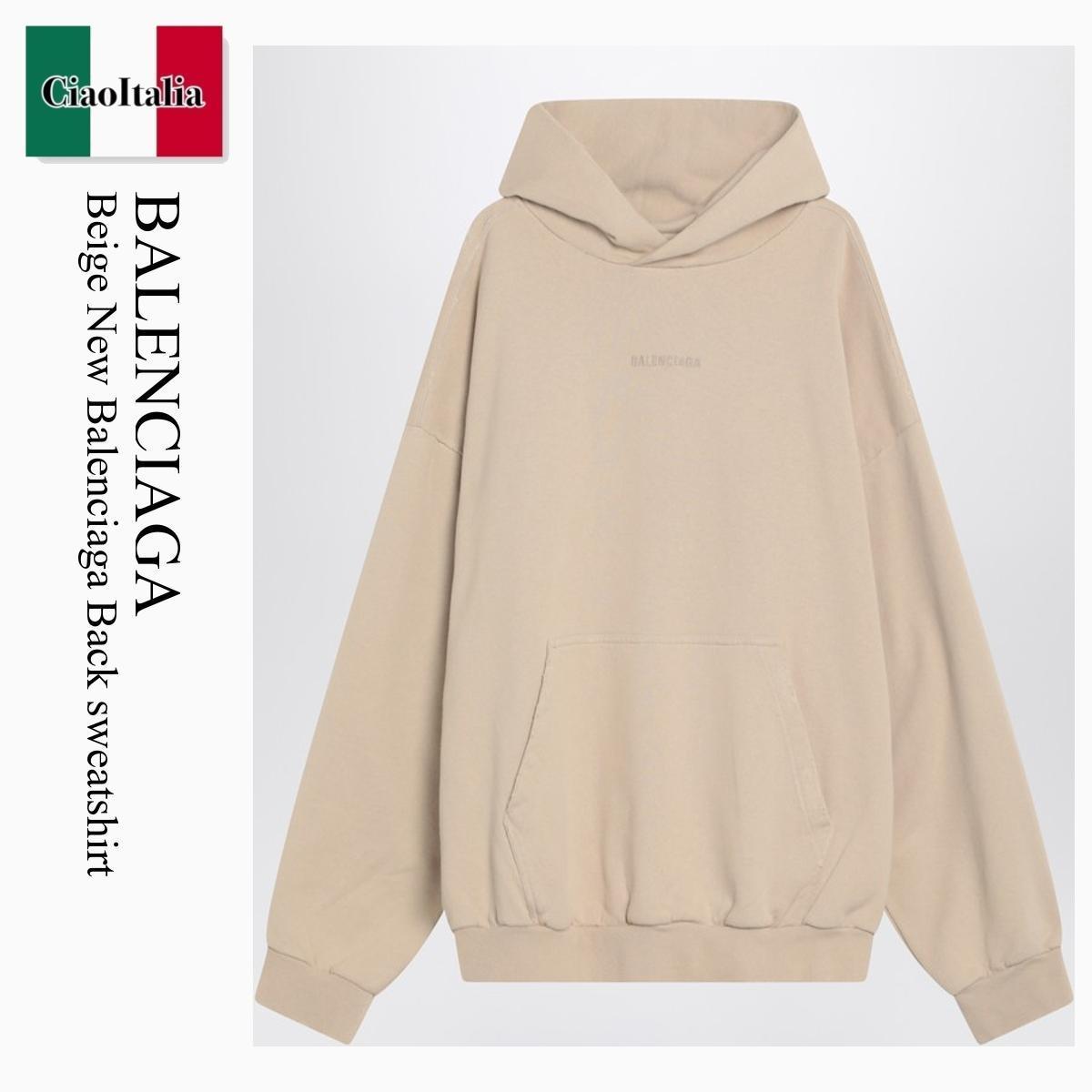 パーカー・フーディ Balenciaga Beige New Balenciaga Back Sweatshirt