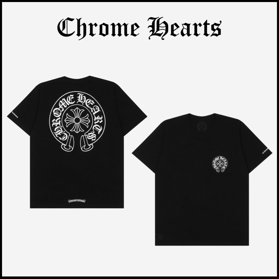 【クロムハーツ】Chrome Hearts Horseshoe Logo Pocket Tshirt★