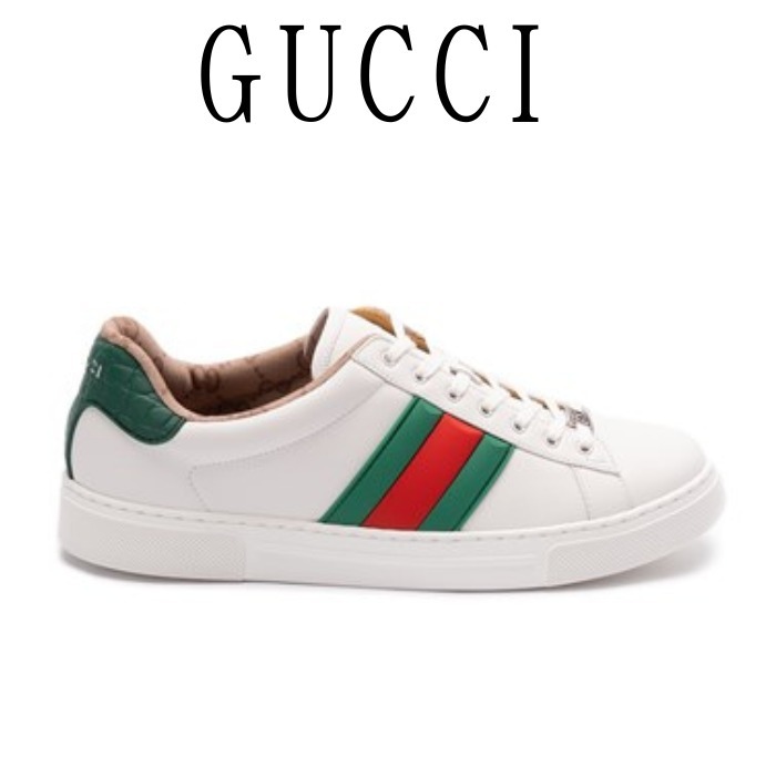 【GUCCI】メンズ☆シンプル Ace レースアップ スニーカー