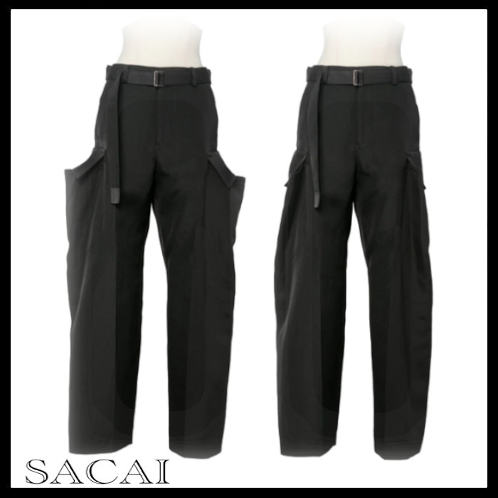 sacai 国内買付 Double-Faced Silk Cotton Pants