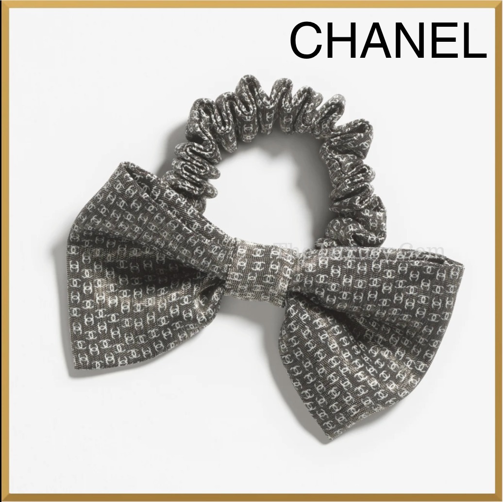 CHANEL ヘアアクセサリー シルク