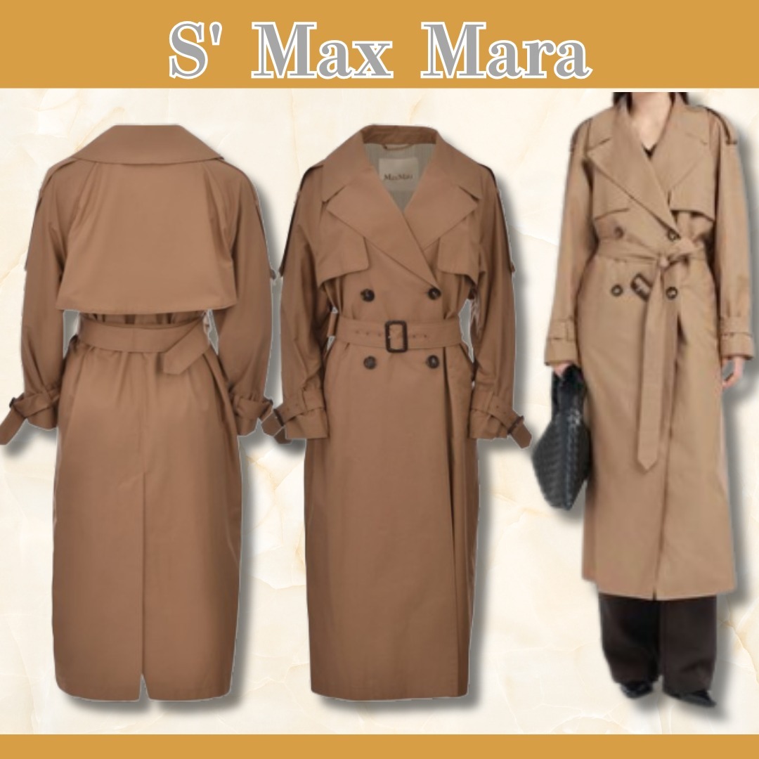 関税送料込【Max Mara】The Cube トレンチコート OTELLO