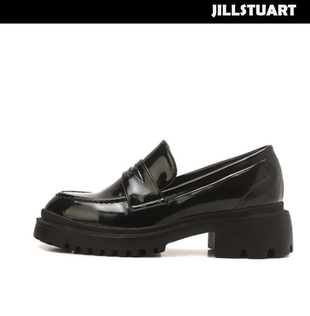 JILLSTUART● ブラック プラットフォーム ローファー