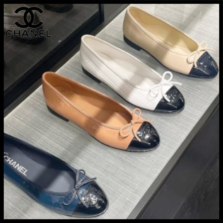 【おしゃれな足もと演出】 CHANEL バレリーナ シューズ