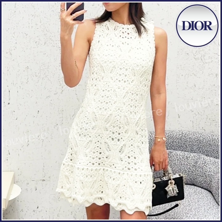 【エレガント♪】DIOR Dioriviera ラッフル ショートドレス