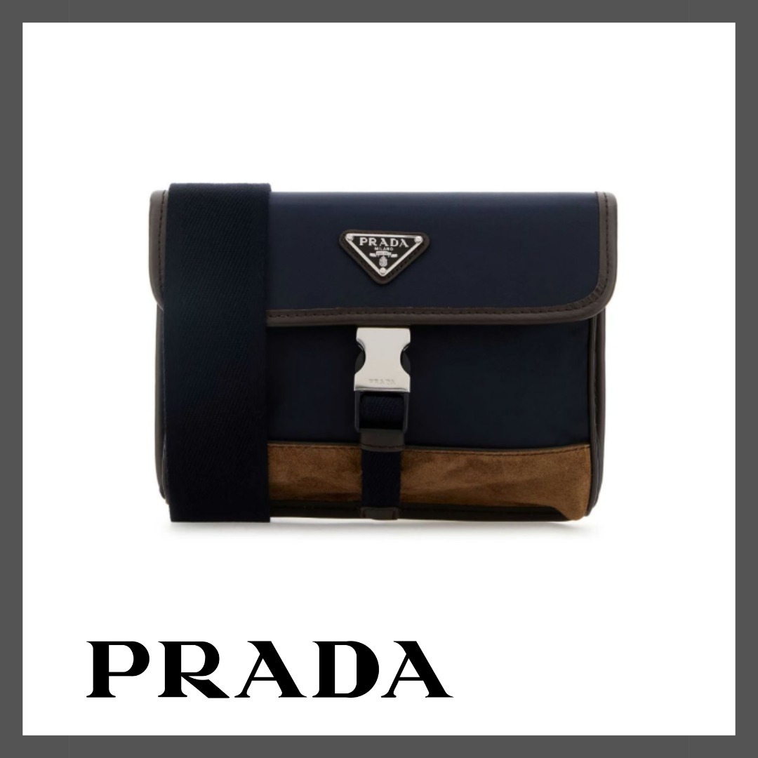 関税込！【PRADA】RE NYLON TESSUTO+SAFFIANO ショルダーバッグ