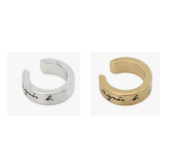 Agnes b  FEMME H922 ロゴ イヤーカフ \