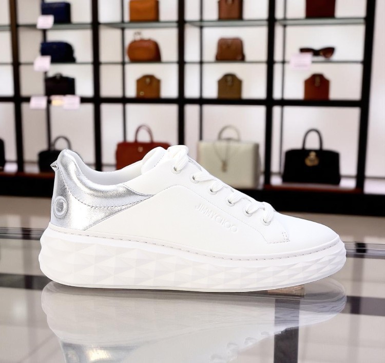 Jimmy Choo Diamond Maxi スニーカー ホワイト