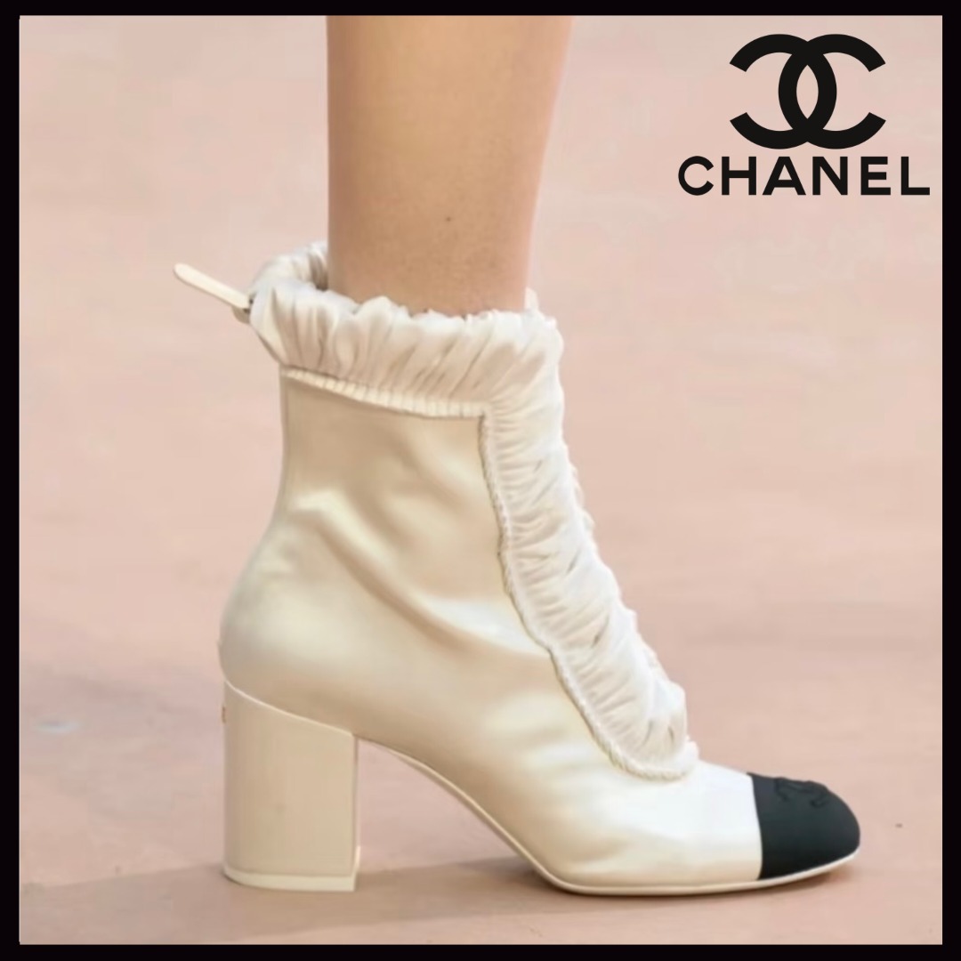 【おしゃれに美脚効果♪】CHANEL ショートブーツ