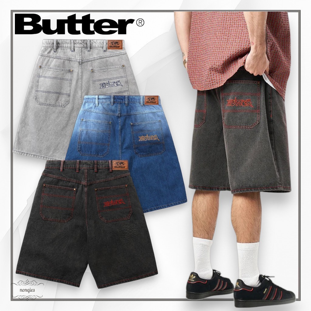 ★Butter Goods★Encounter ウォッシュデニム ショートパンツ