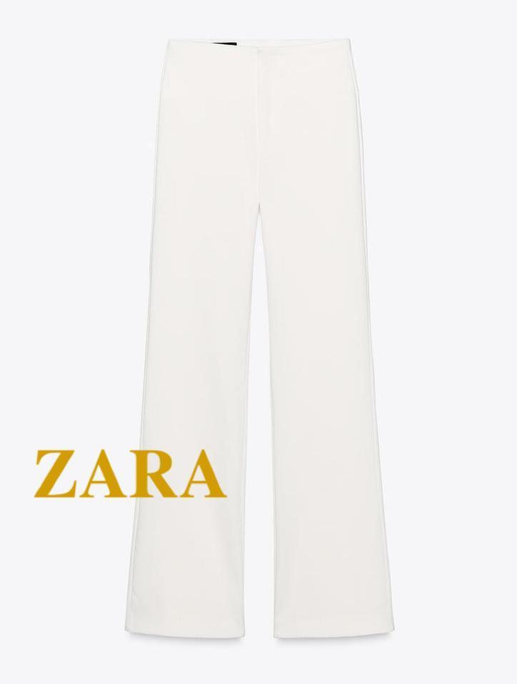 ☆ドイツ発*ZARA*新作*ハイウエストフレアパンツ/ECRU☆