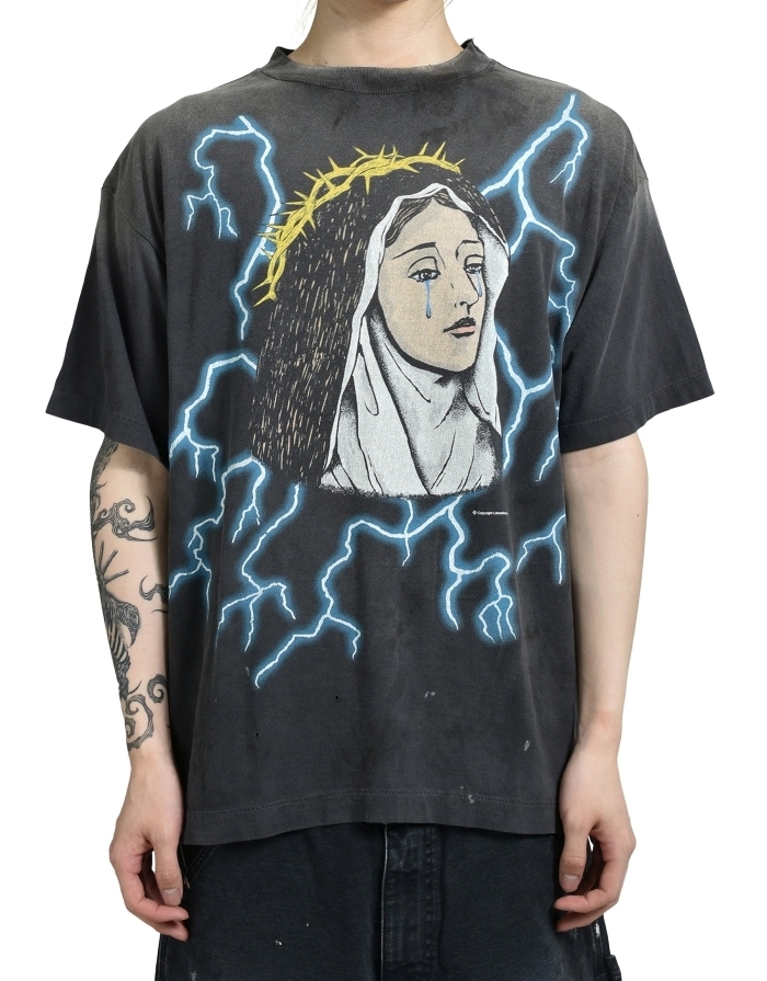 SAINT Mxxxxxx SS TEE MARIA BLACK Tシャツ