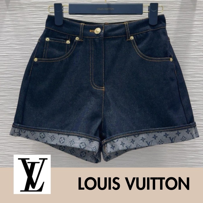 裾の折り返しが特徴♪【Loius Vuitton】デニム ミニショーツ