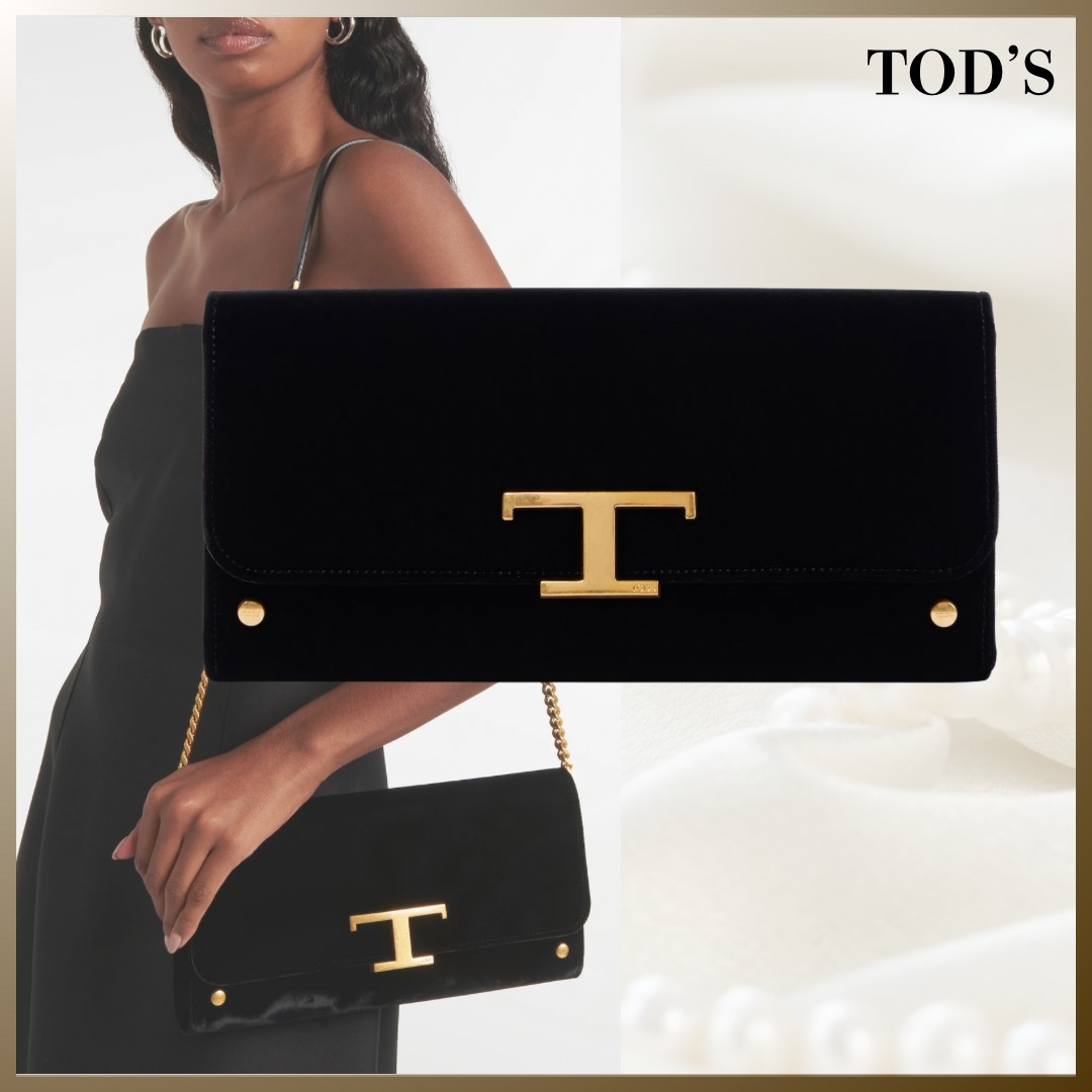 TOD'S トッズ T タイムレス スモール チェーンウォレット