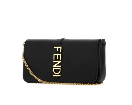 FENDI グラフィー ロゴ チェーンリンクウォレットバッグ財布