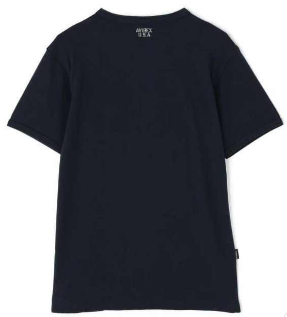 【AVIREX】《DAILY/デイリー》RIB S/S HENLEY NECK T-SHIRT