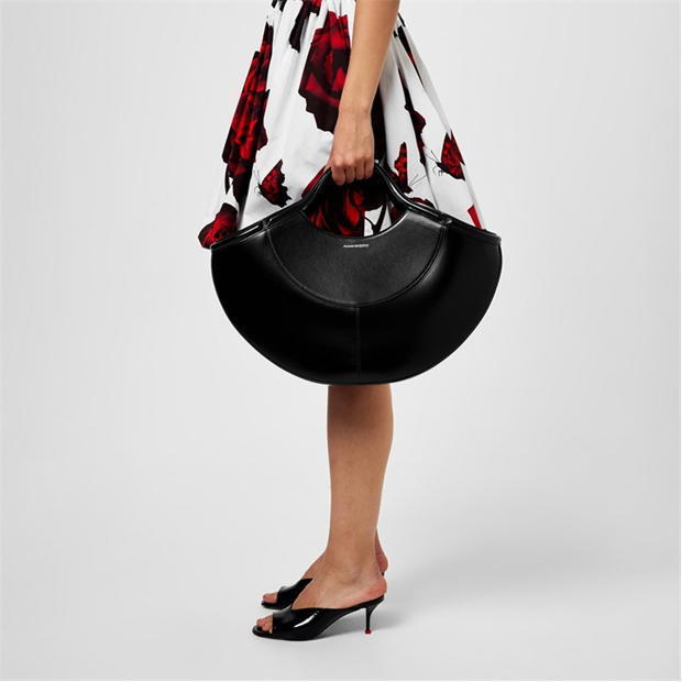 SALE《ALEXANDER MCQUEEN》本革レザーバッグ CURVE 上質