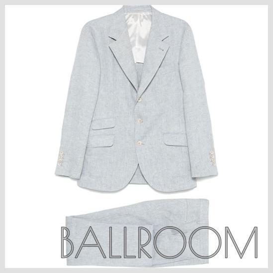 スーツ（メンズ） BRUNELLO CUCINELLI LINEN SINGLE-BREASTED SUIT