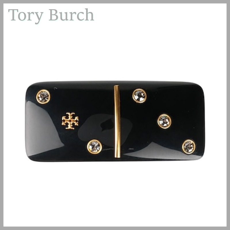 【Tory Burch】ロゴ クリスタル バレッタ *送料/関税込み*