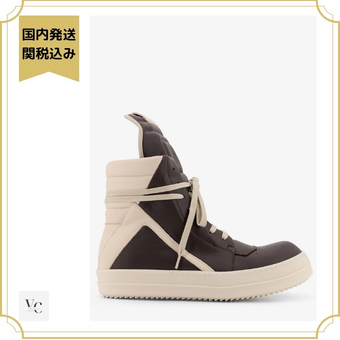 RICK OWENS ジオバスケット レザー ハイトップ スニーカー
