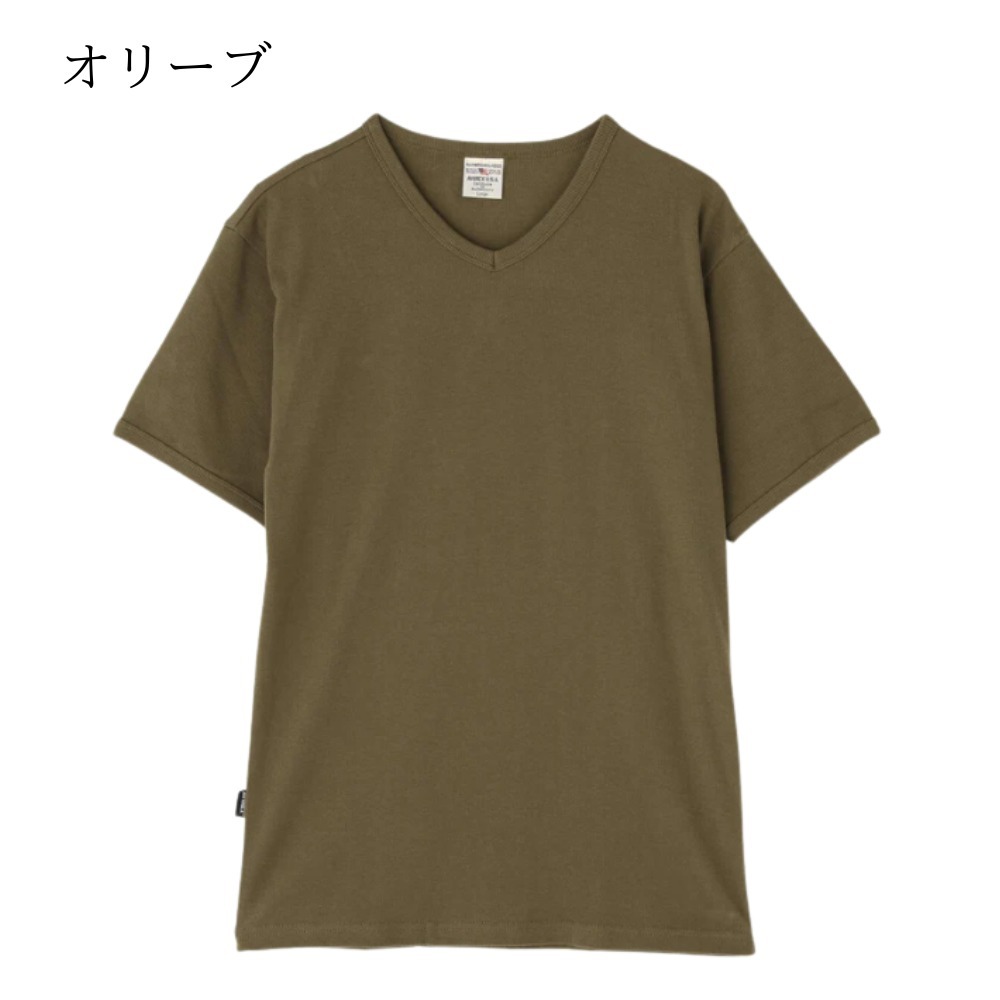 【AVIREX】《DAILY/デイリー》RIB S/S V-NECK T-SHIRT