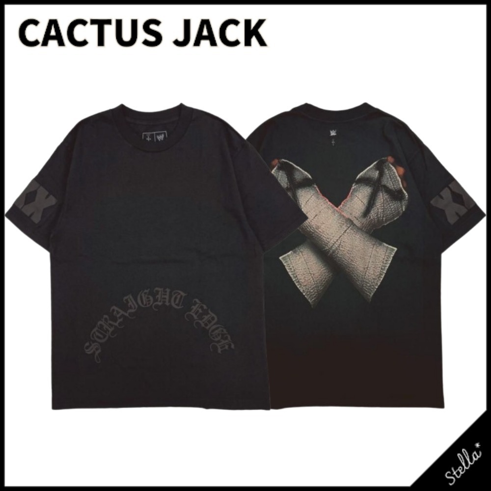 国内発送■CACTUS JACK■×WWE STRAIGHT EDGE TEE