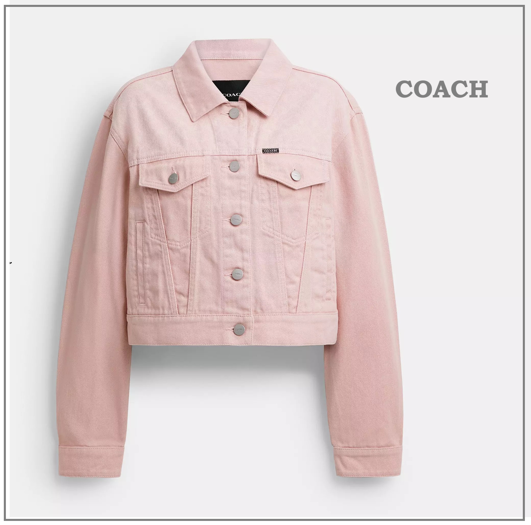 【Coach】着回し抜群♪カラフルなシグネチャーデニムジャケット