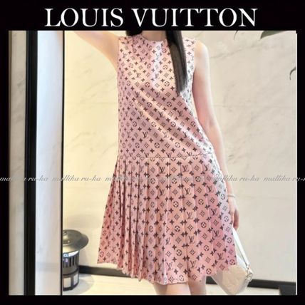 美品 Louis Vuitton ルイヴィトン モノグラム ワンピース ピンク ピンク系 Louis Vuitton MONOGRAM(ルイヴィトン モノグラム