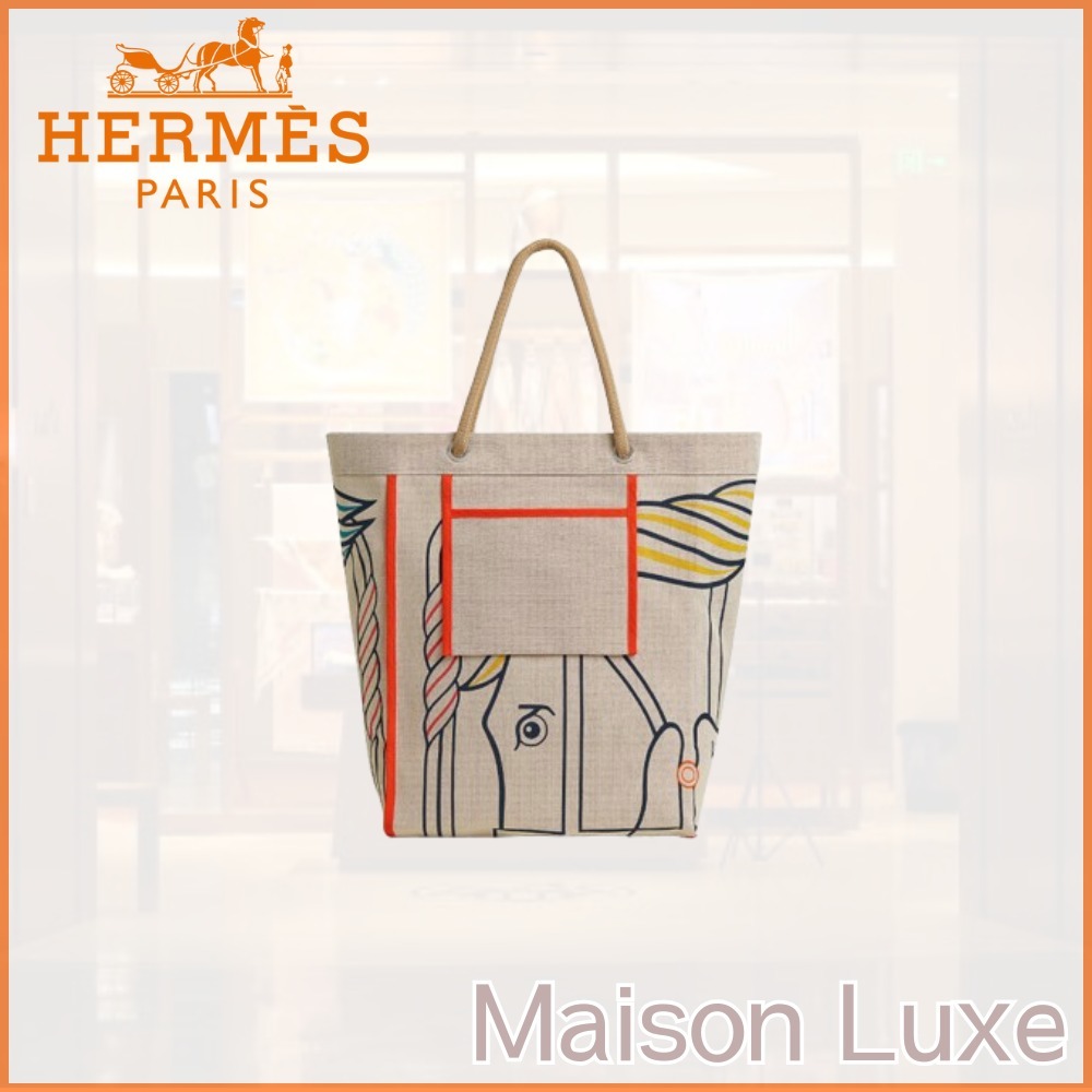 【HERMES】トートバッグ ビーチバッグ