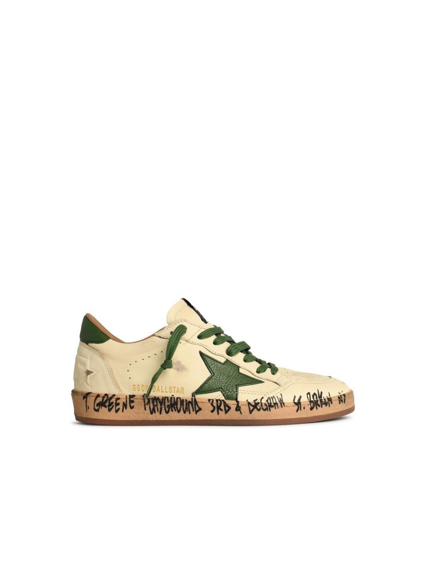 スニーカー Golden Goose Ball-Star' White Nappa Leather Sneakers