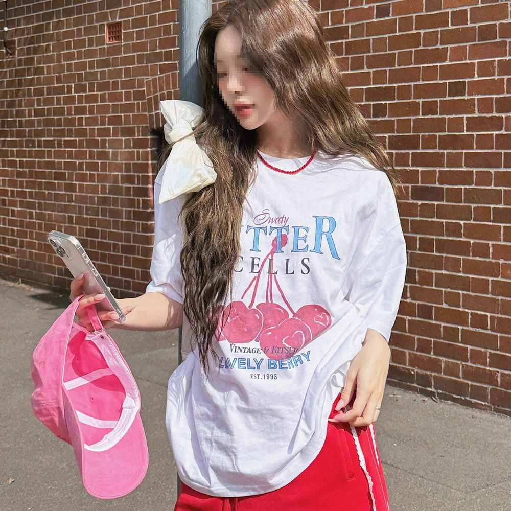 [BITTERCELLS] チェリーベリー 半袖 Tシャツ *韓国ファッション