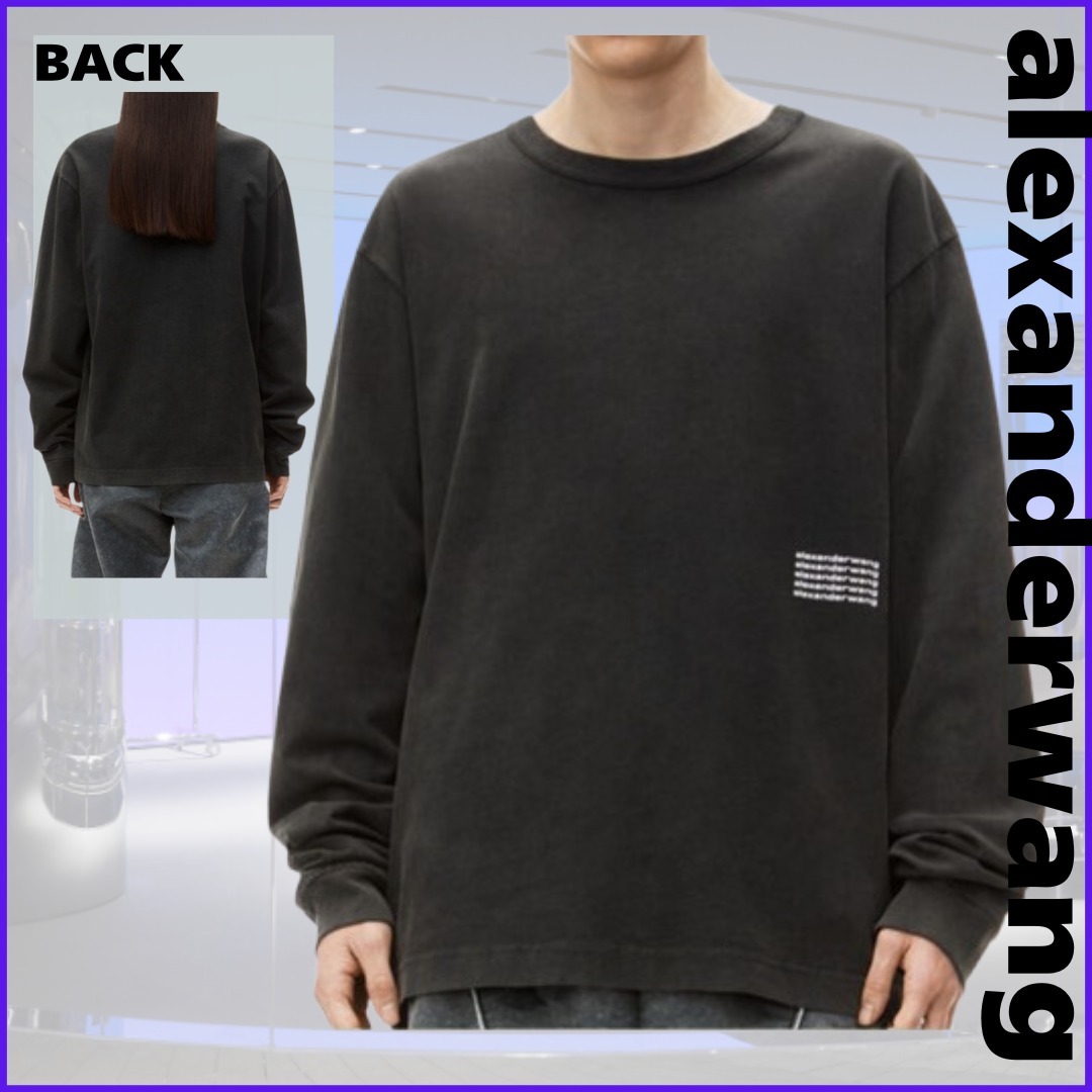 AlexanderWang アシッドウォッシュジャージー ロングスリーブT