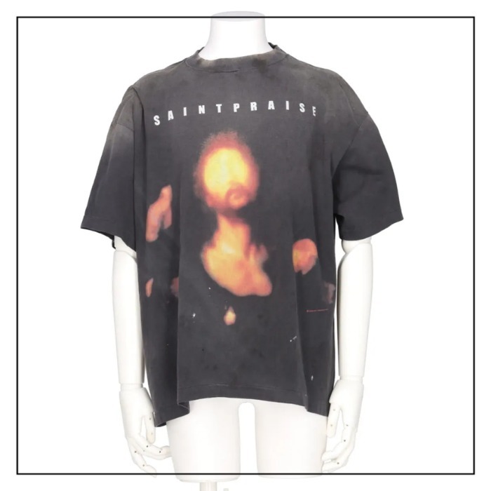 【SAINT Mxxxxxx】SAINT PRAISE コットン クルーネック Tシャツ
