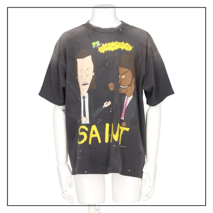 【SAINT Mxxxxxx】RAPTURE コットン クルーネック 半袖 Tシャツ