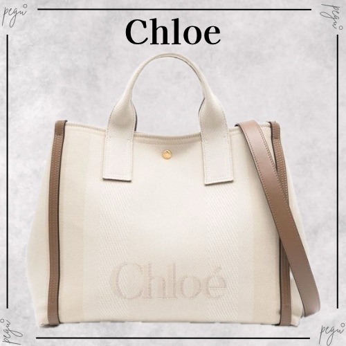 【Chloe】国内発送 Carry トートバッグ キャンバス ショルダー