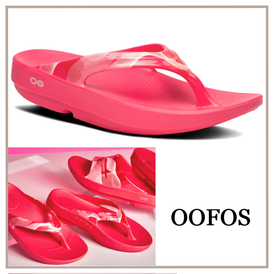 数量限定モデル【OOFOS】OOlala グラフィックサンダル