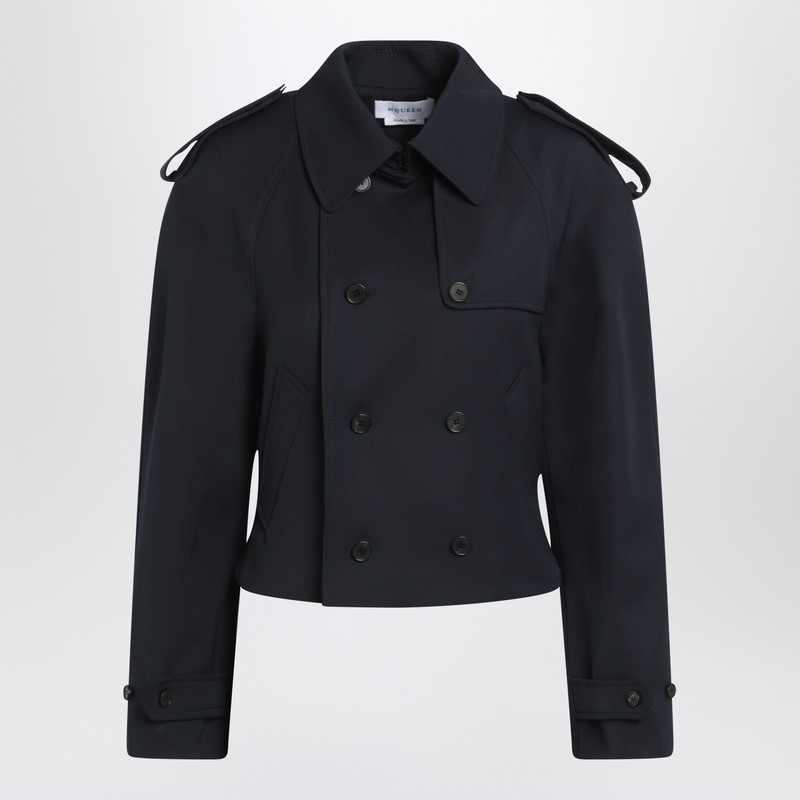 【関税&送料込】Alexander Mcqueen Short Double-Breasted Navy