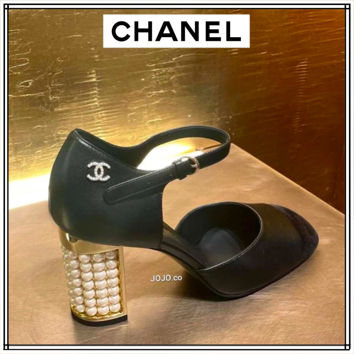 【上品なパールがアクセント】CHANELメリージェーン パール