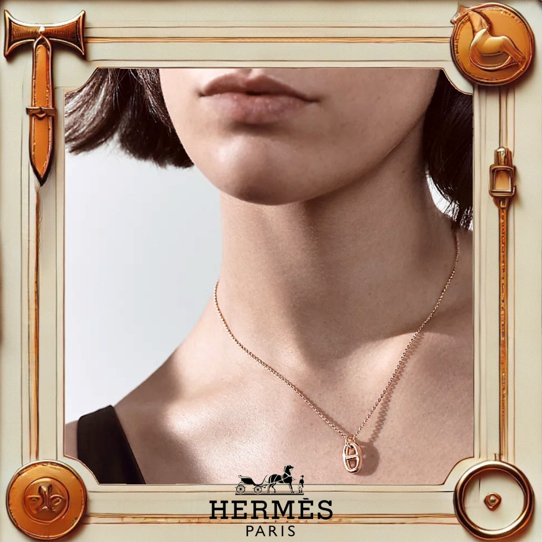 【ピンクゴールドの優美な連鎖】 HERMES ファランドール
